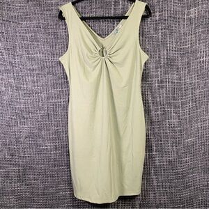 Good Luck Gem Sleeveless Body Con Dress Large #544